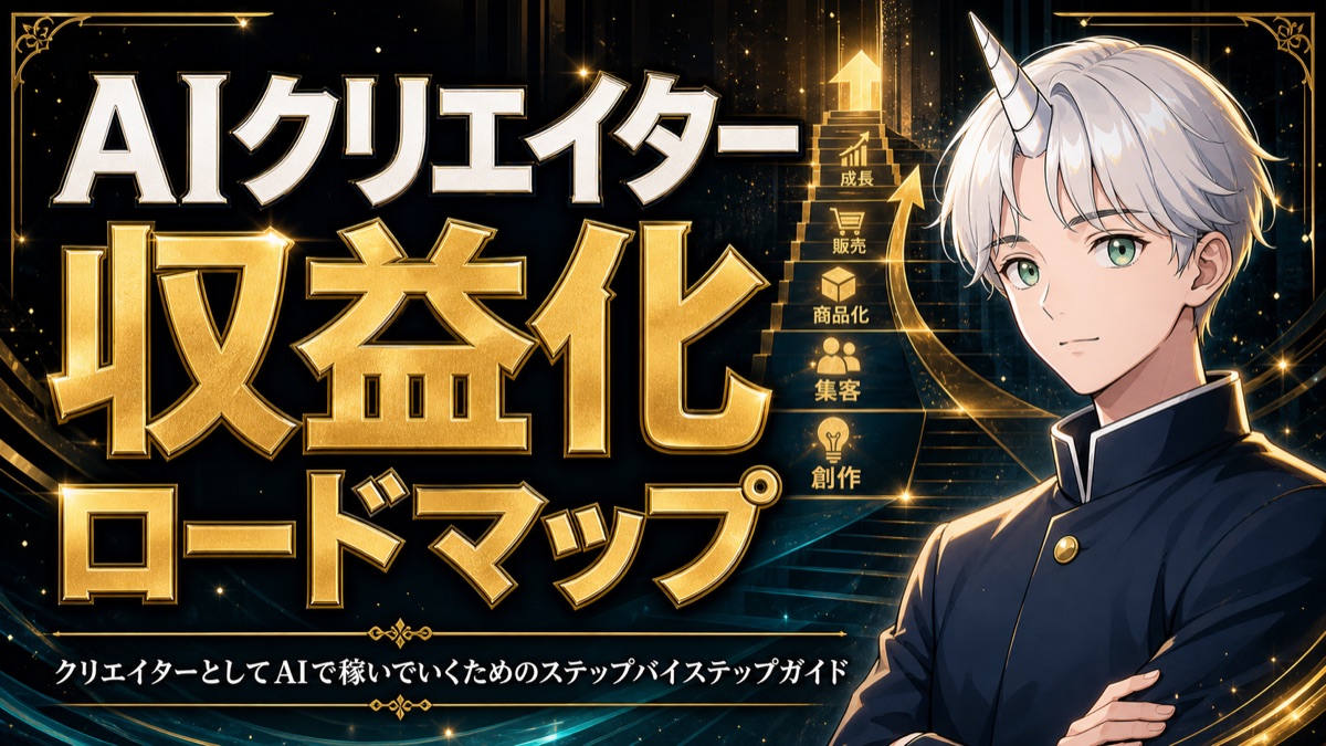 AIクリエイター収益化ロードマップ