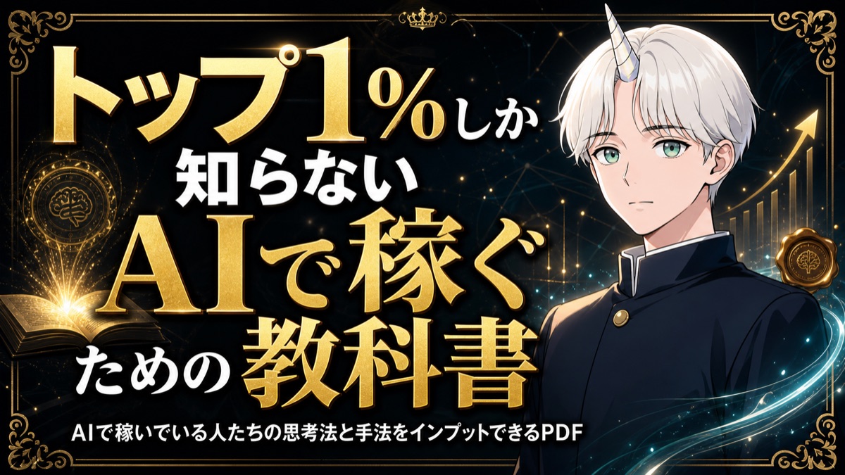 トップ1%しか知らないAIで稼ぐための教科書